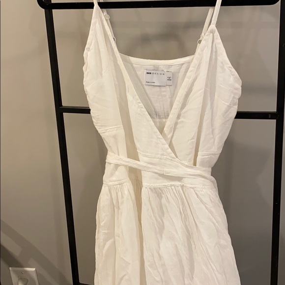 ASOS DESIGN tie wrap around crinkle maxi dress - Picture 3 of 5